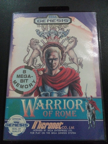 Warrior Of Rome P/ Mega Drive Original Completo Frete $14