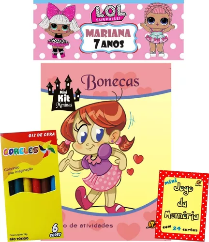 Colorir Boneca LOL Surprise Garota Unicórnio - com lápis de cor e