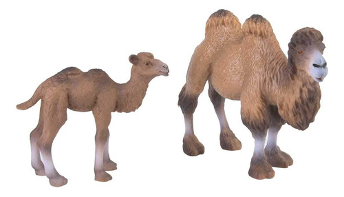 2pcs Miniatura Camello Figura Animal Modelo Decoración Del.