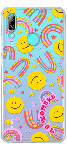 Funda Para Huawei Para Mujer Caritas Felices Con Nombre