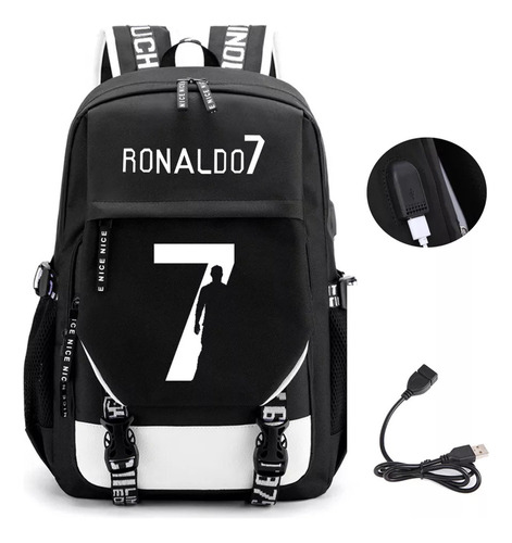 Barato Mochila Cristiano Ronaldo Con Puerto De Carga Usb 2023