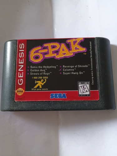Pak 6 In 1 Mega Drive (Usado)