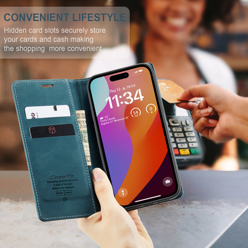 Funda De Cuero Tipo Billetera Con Ranura For Tarjetas For Samsung A06