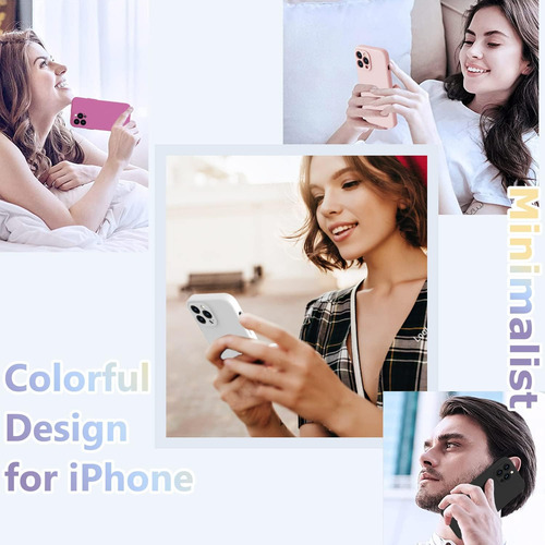 Funda De Teléfono Moderna De Silicona De Colores Brillantes A Prueba De Golpes Para iPhone 16 Pro Max 15 14 13 12 11 Series