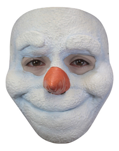 Máscara Muñeco De Nieve Económica Snowman Color Multicolor