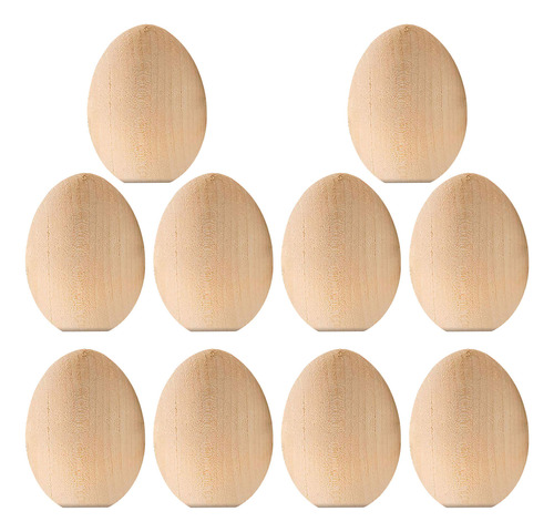 Tomaibaby 10 hueveras de madera para decoración de Pascua 