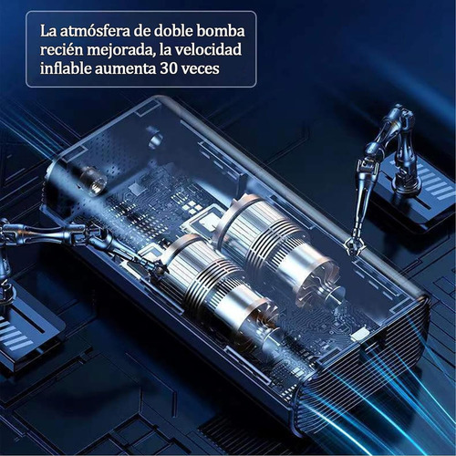 Bomba De Aire Bici Inflar Llantas Auto Inteligente Digital