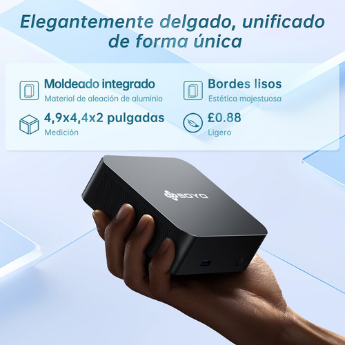 Mini Pc Soyo Intel N100 8 Gb Ddr4 256 Gb Windows 11 Pro