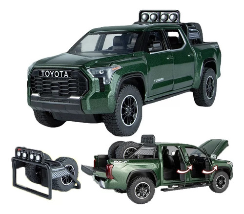 X Toyota Tundra Trd Pro Miniatura Metal Coche Con Luz Y 1