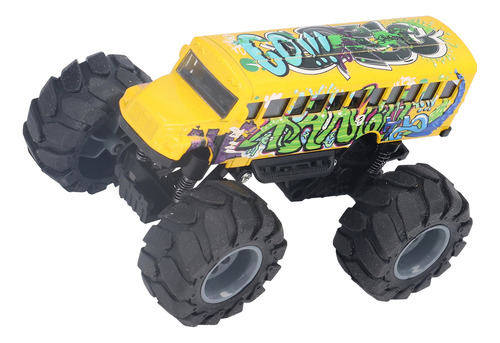 Ruedas Grandes De Aleación Pull Back Bus Toy A Escala 1:43