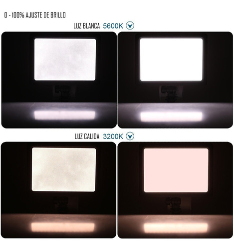 Imagen 5 de 8 de Foco Iluminador 228 Piezas Led Bi-color Cámaras Filmadora