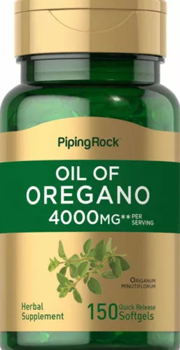 Aceite De Orégano 4000 Mg X 150 Softgels - Piping Rock Sabor