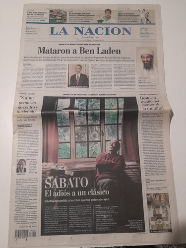 Diario La Nación Ben Laden Muerte Sabato 02 05 2011