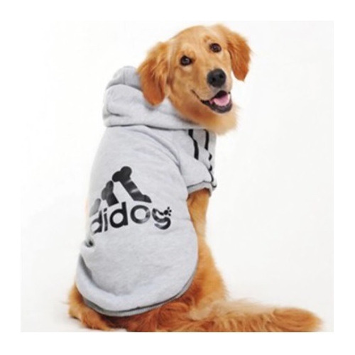 Polerón Estampado Para Perros Grandes Color Gris