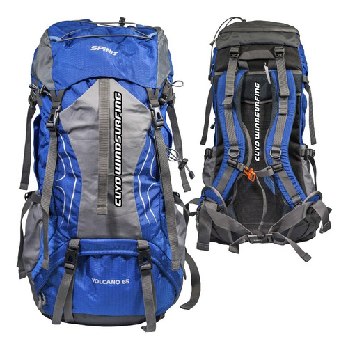 Mochila Trekking Spinit Volcano 65 L Cubre Mochila Varilla