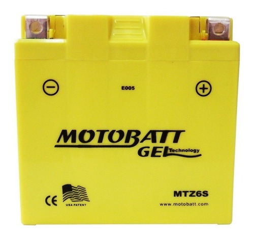 Bateria Motobatt Gel Mtz6s Ytz6v Factor/titan/crf/bros/fan