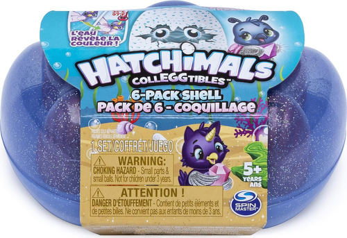 Hatchimals Colleggtibles, Mermal Magic 6 Pack Shell Case Con