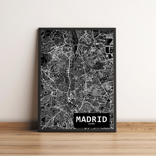 Lámina Mapa Ciudad Imprimible Personalizada Póster Ciudades
