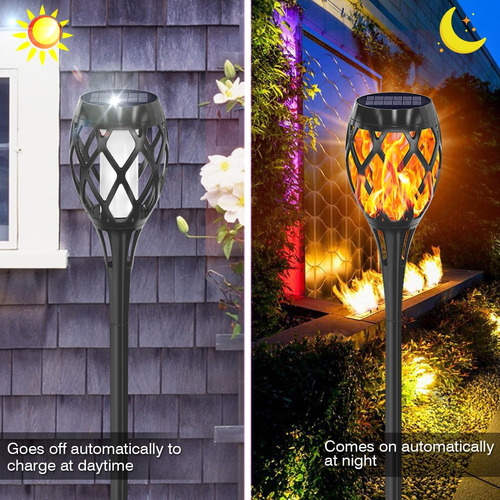 Aityvert Antorcha Solar Más Grande Mejorada, Luces De Jardín