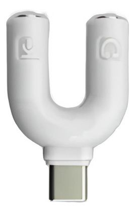 Splitter Usb C A Mini Plug 3,5mm P/ Auriculares Y Microfono