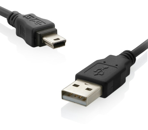 Cabo Usb Am E Mini Usb 5 Pin 1.5m Preto Multilaser Wi197