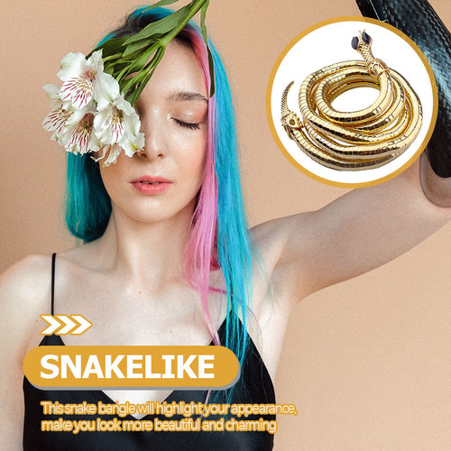 Pulsera Flexible Con Forma De Serpiente, Collar Flexible Y A