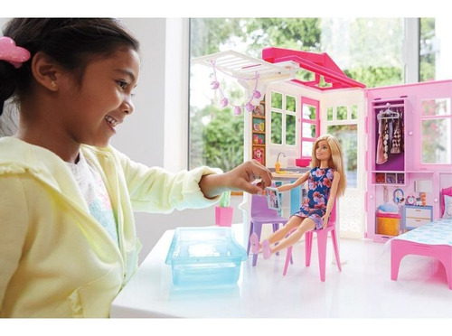 Imagem 3 de 5 de Boneca Barbie Mattel Casa Glam Fxg55