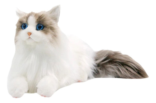 Muñeco De Peluche De Gato Realista, Animal Relleno, Gato