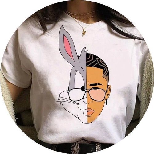 Polera Bad Bunny Cantante Trap Moda Camiseta 