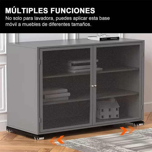 Soporte para lavadora con freno extensible, Base para refrigerador