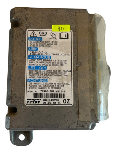 Modulo Airbag Srs Honda Crv 2007 A 2011 (Usado)