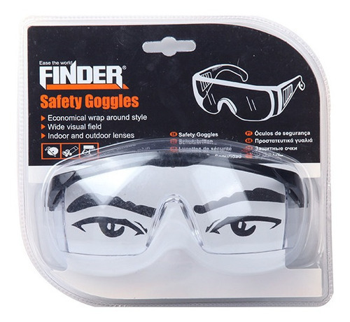 Lentes Antiparras De Seguridad Color Transparentes Finder Tc