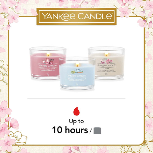 Yankee Candle Juego 3 Vela Votiva Rellena Perfumada Para