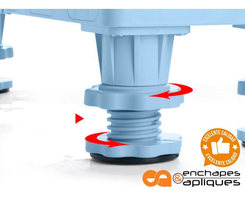 Imagen 4 de 9 de Base Soporte Nevera Lavadora Pvc+inoxidable (iva Incluido)