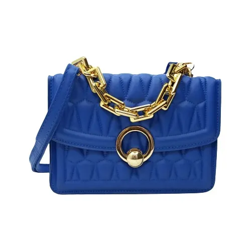 Carteras azules de cuero sales