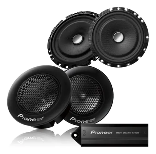 Kit 2-vias Com Alto-falantes De 170mm Tweeters Crossover