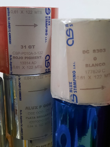 Imagen 3 de 3 de Foil Cinta Hot Stamping Alux Y Orobril Vendo En Lote