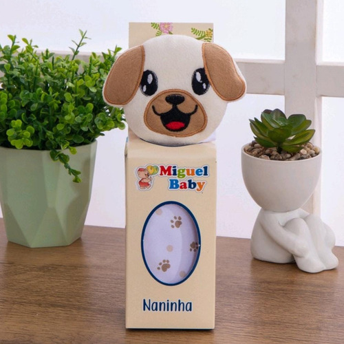 Fraldinha Estampada Macia Para Tranquilo Recém Nascido Cor Dog