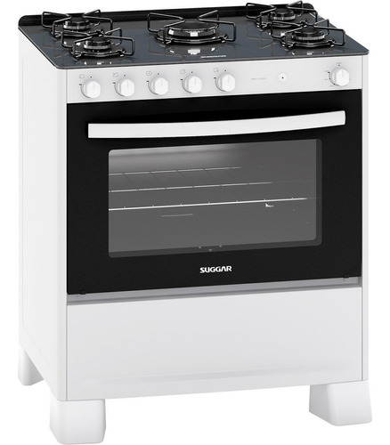 Fogãomesa De Vidro 5 Queimadores Neo Cook Bivolt Branco