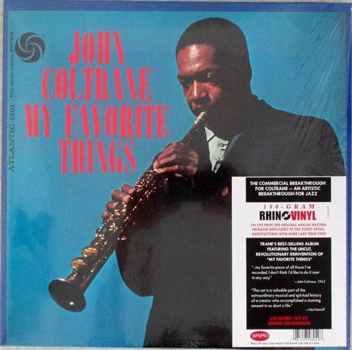 John Coltrane - My Favorite Things Vinilo Nuevo Obivinilos