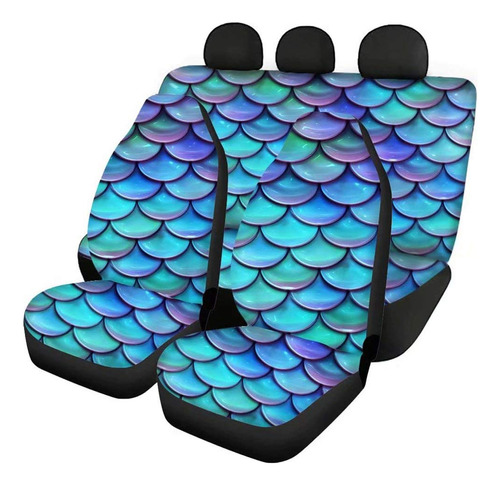 Tsvaga Universal Car Seat Covers Full Set For Women Cool 3d