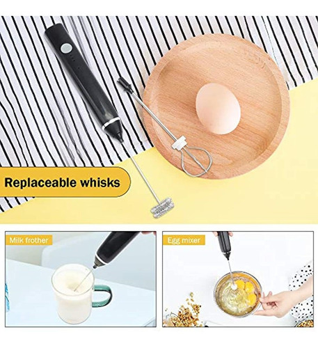 Máquina De Espuma Eléctrica De Mano Con 2 Batidores Versátil