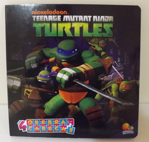 Livro Teenage Mutant Ninja Turtles Com 4 Quebra-cabeças