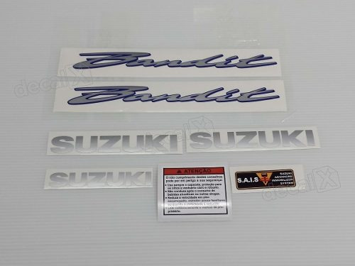 Kit Jogo Emblema Adesivo Suzuki Bandit 600n 2009 N0105