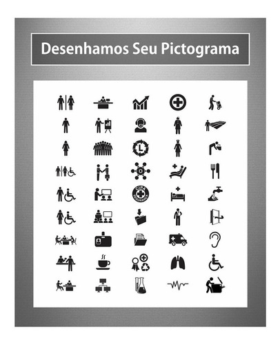 Imagem 3 de 5 de Placa De Sinalização Personalizável - Editável - 46x36cm