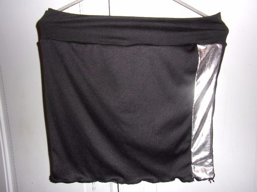 Pollera Minifalda Negra,elastizada, Talle S