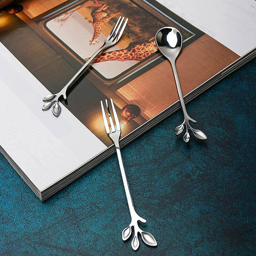 Cuchara De Café, Tenedor Para Aperitivos, Cuchara Para Mezcl