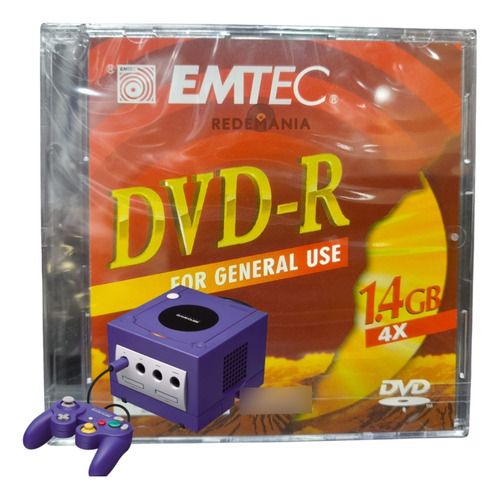 10 Emtec Mini Dvd-r 1.4gb 30min Filmadora Gamecube