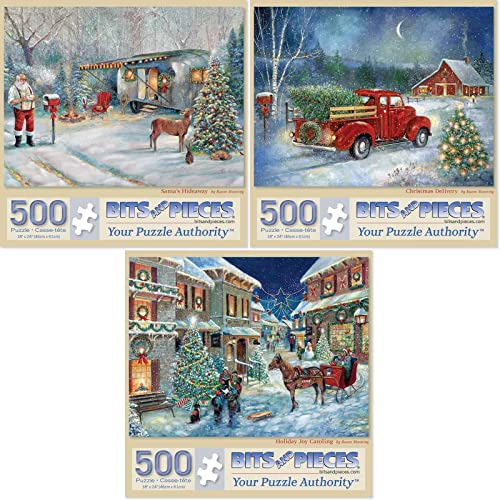 - Value Set Of Three (3) 500 Piece Jigsaw Puzzles For A...