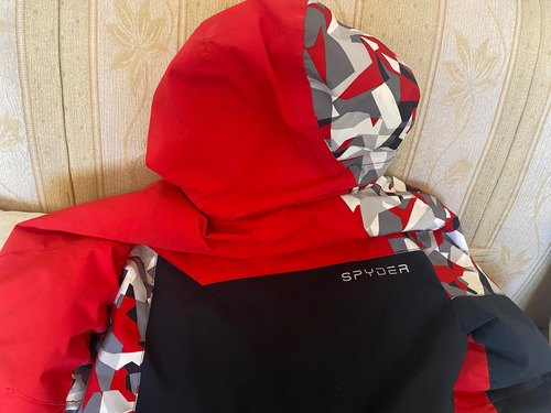 Campera Spyder Niño Esquí-ski-nieve.no Northface Ni Columbia Rojo Y Negro 8 Impermeable (Usado)